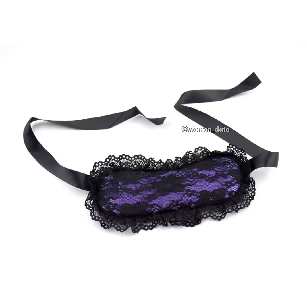 Lace Blindfold & Wrist Cuff Restraint Set for Couples