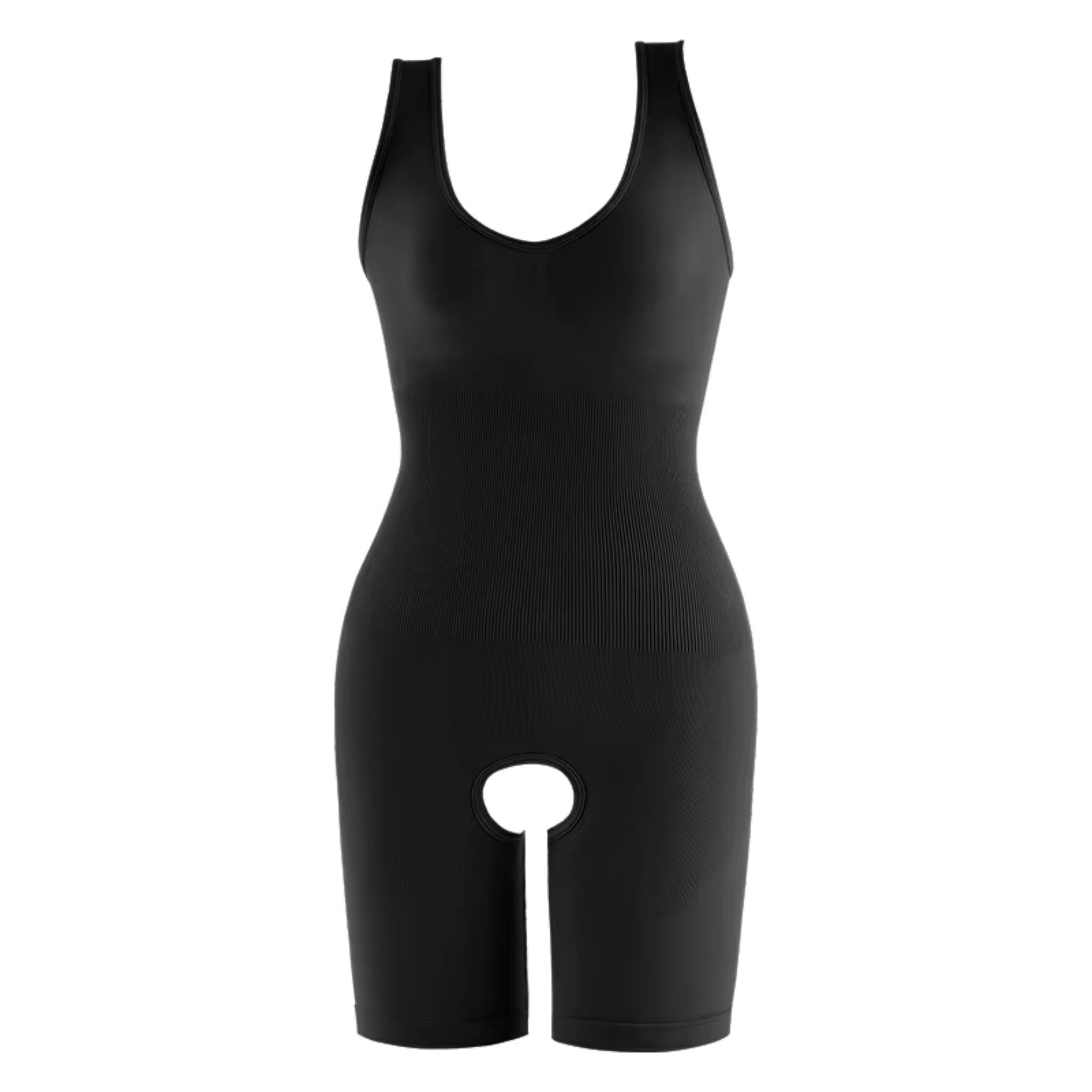 Full Body Shaper with Thigh Slimming & Open Crotch Design