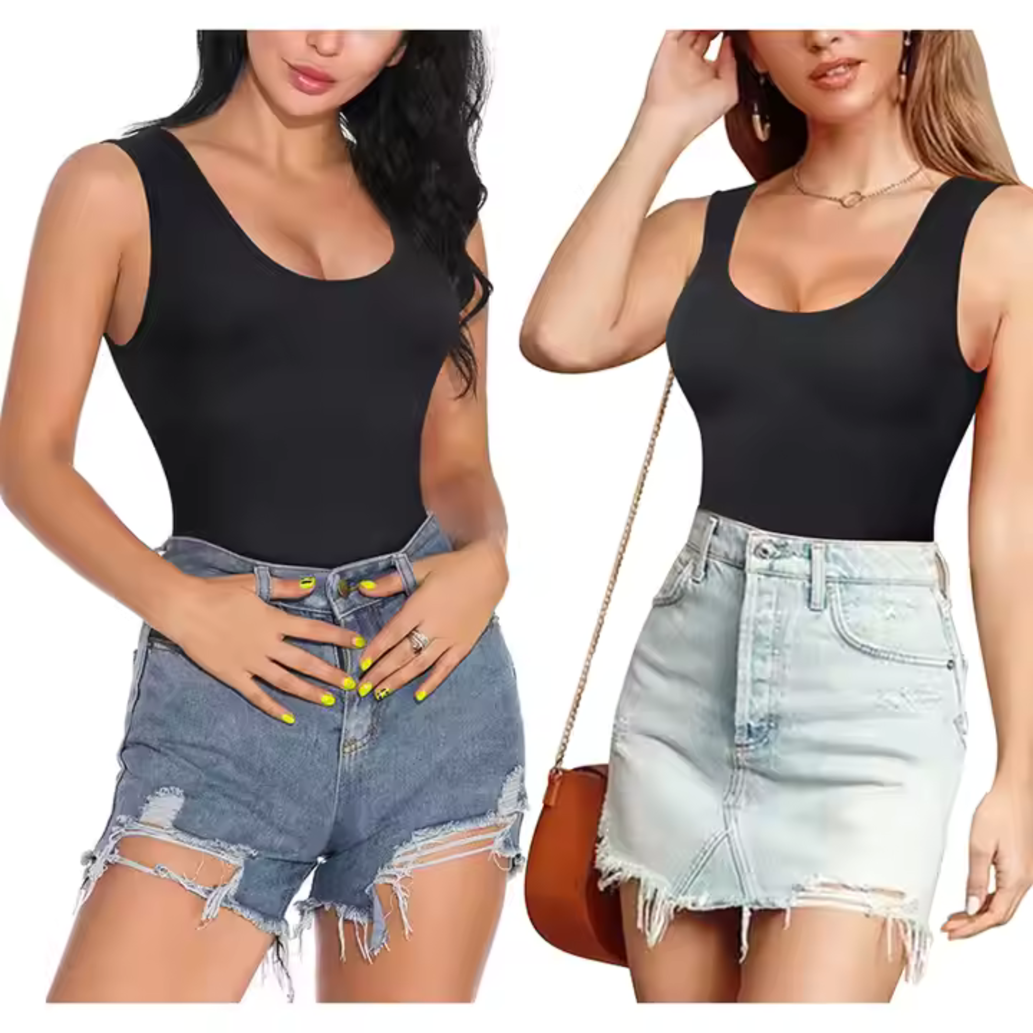 Full Body Shaper with Thigh Slimming & Open Crotch Design