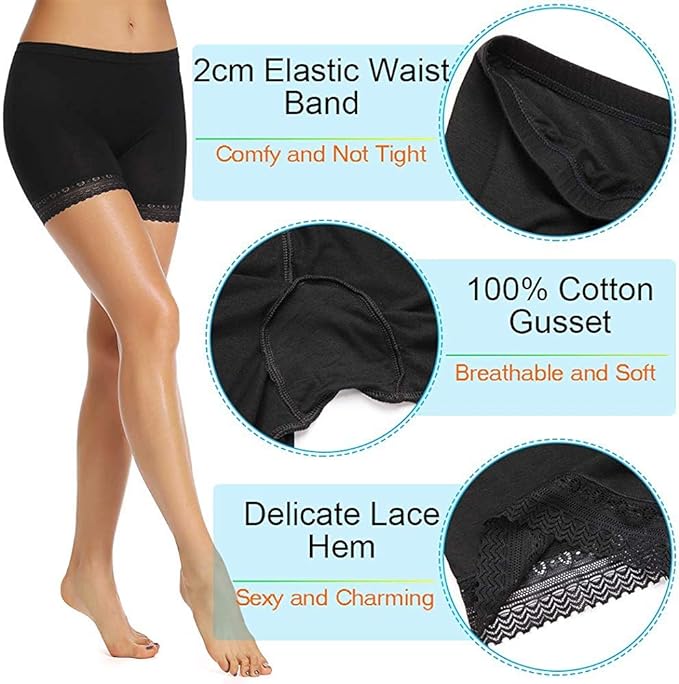 Women Data Nylon Spandex Seamless Under Skirt Shorts Cycling Shorts Safety Shorts
