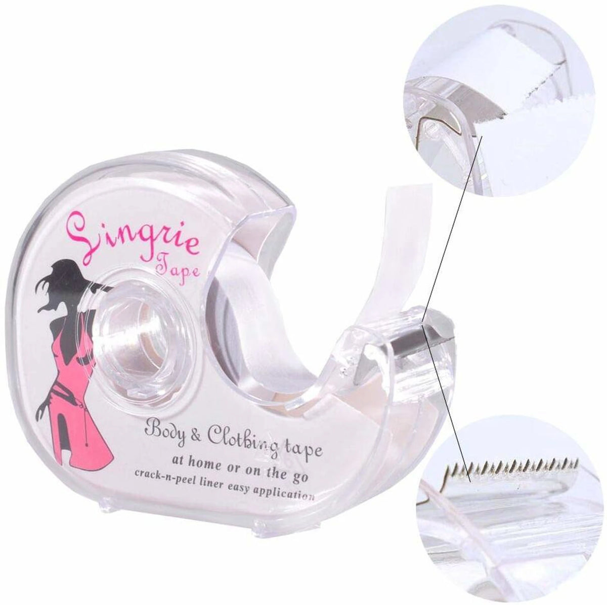 Double-Sided Fashion Tape for Women – Body & Clothing Adhesive Tape with Dispenser