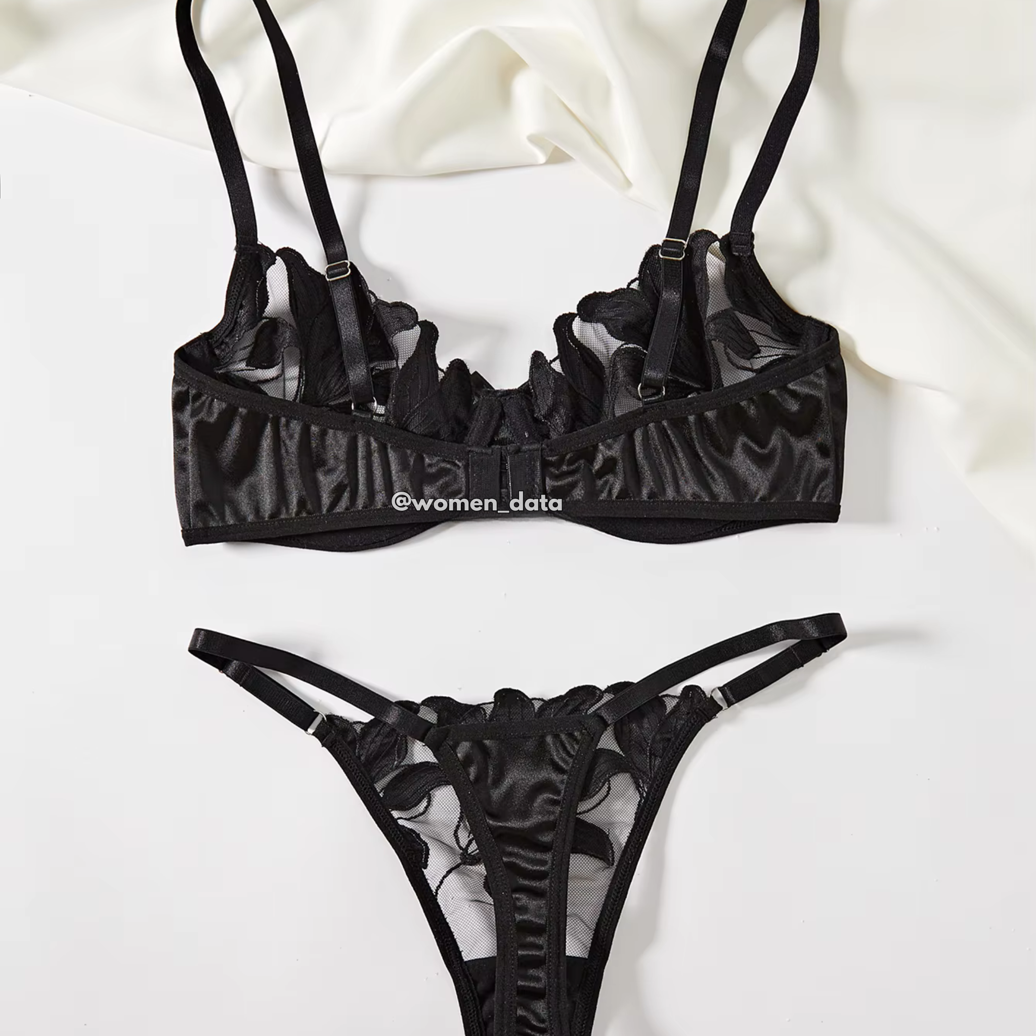 Sexy Floral Embroidered Bra & Panty Set