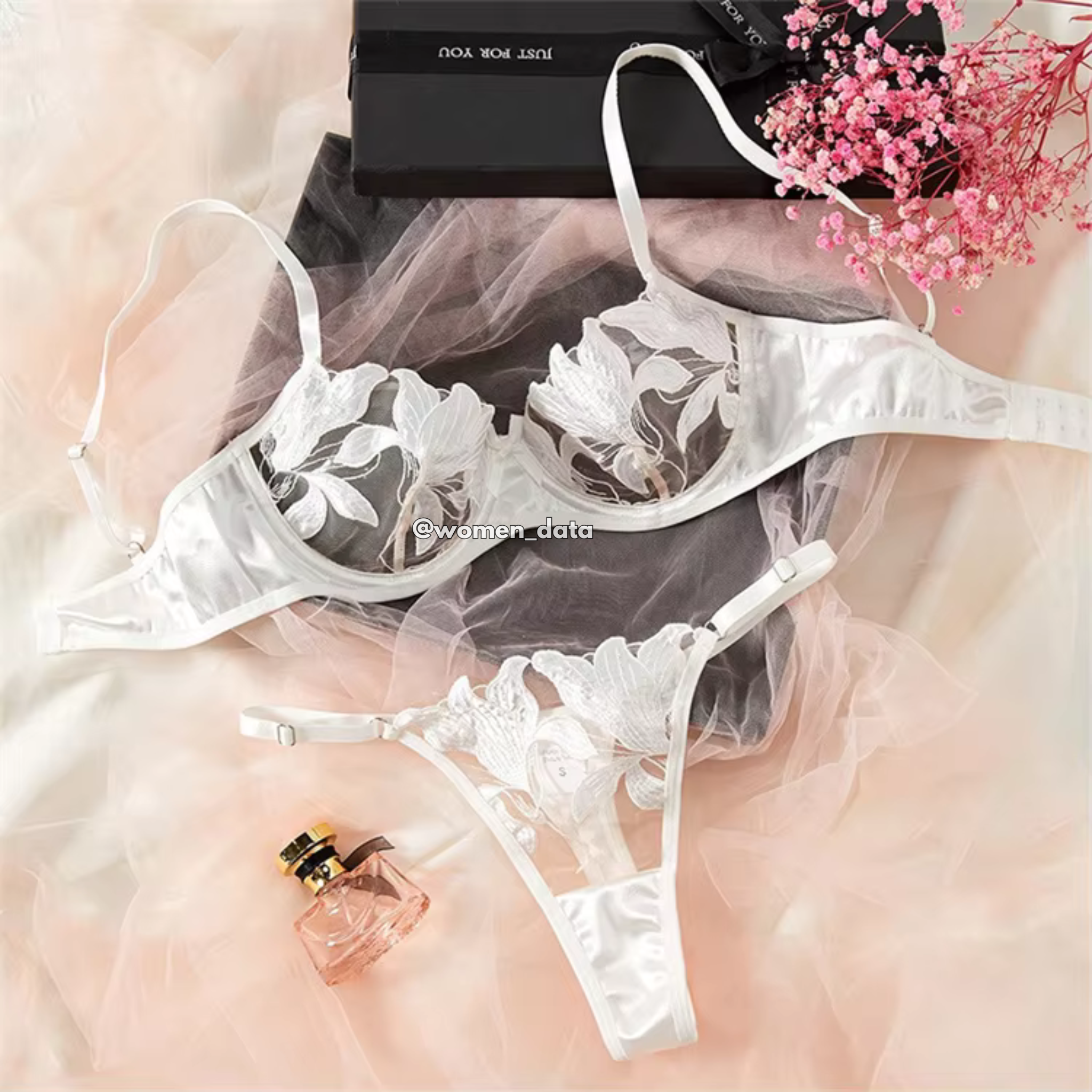 Sexy Floral Embroidered Bra & Panty Set