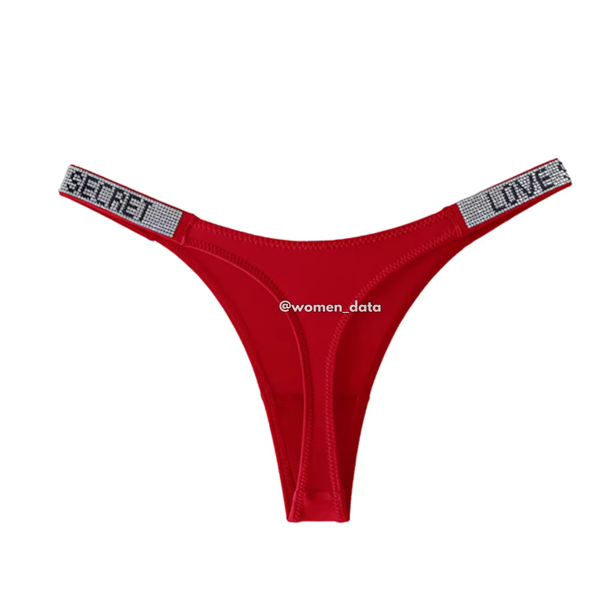 Luxury Rhinestone Strap Thong Panty