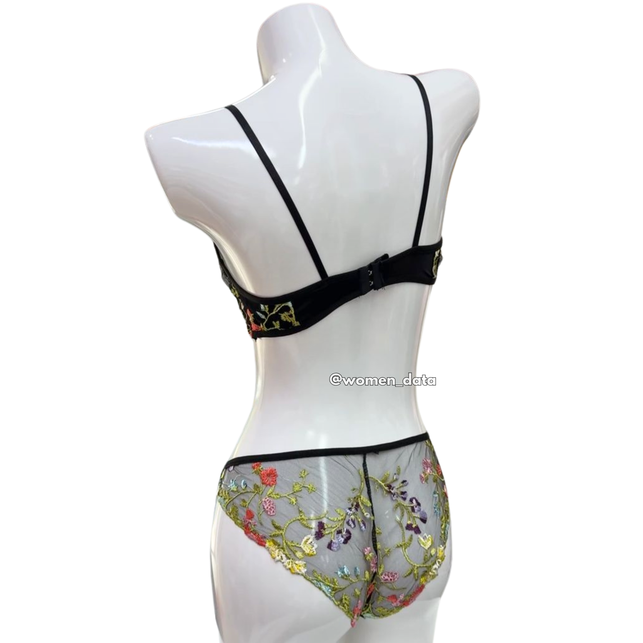 Sexy Embroidered Lace Bra & Panty Set