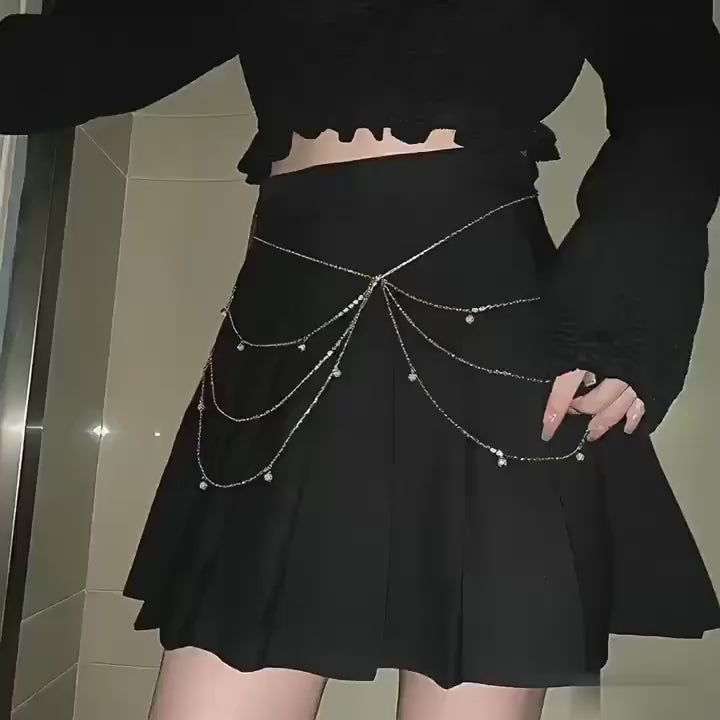 Multi-Layer Pearl Waist Chain Body Jewelry