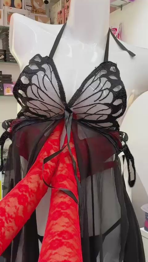 Sexy Butterfly Lingerie Dress