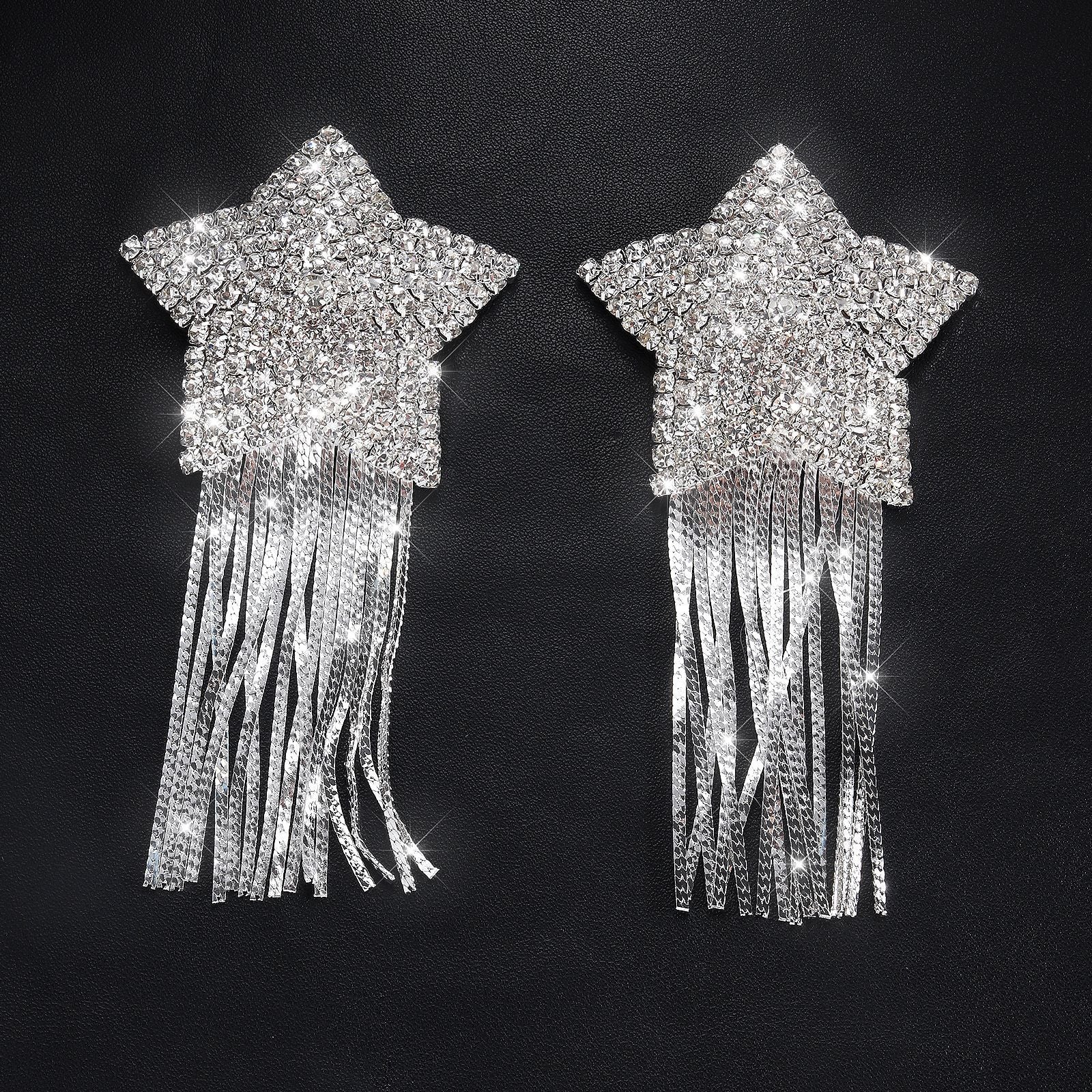 Crystal Star Tassel Nipple Covers