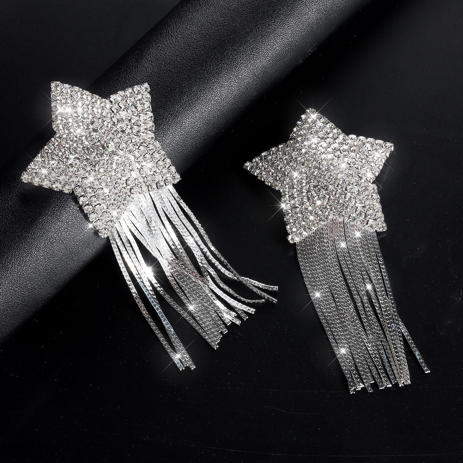Crystal Star Tassel Nipple Covers
