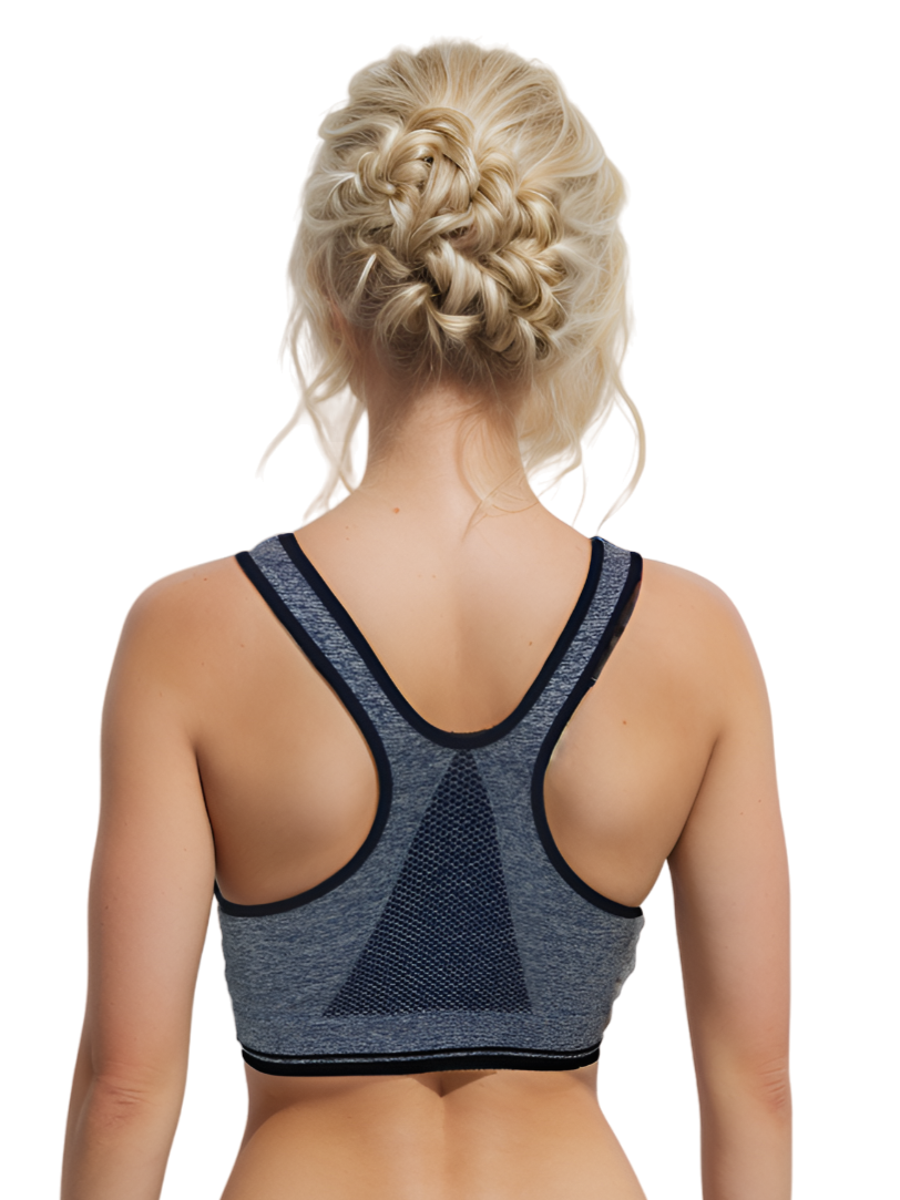 Cotton Lightly Padded Wire Free Sports Bra