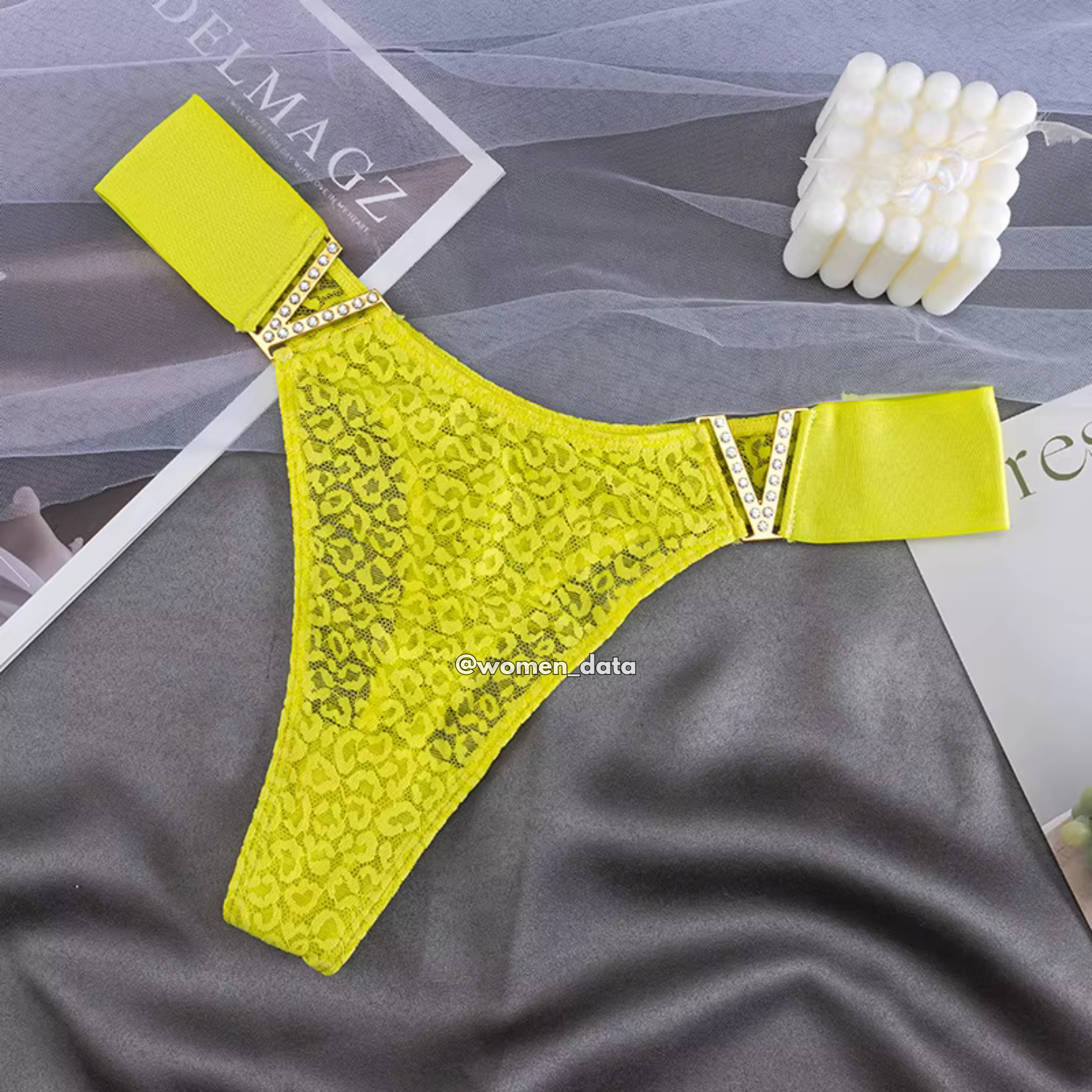 V-Shape Lace Thong