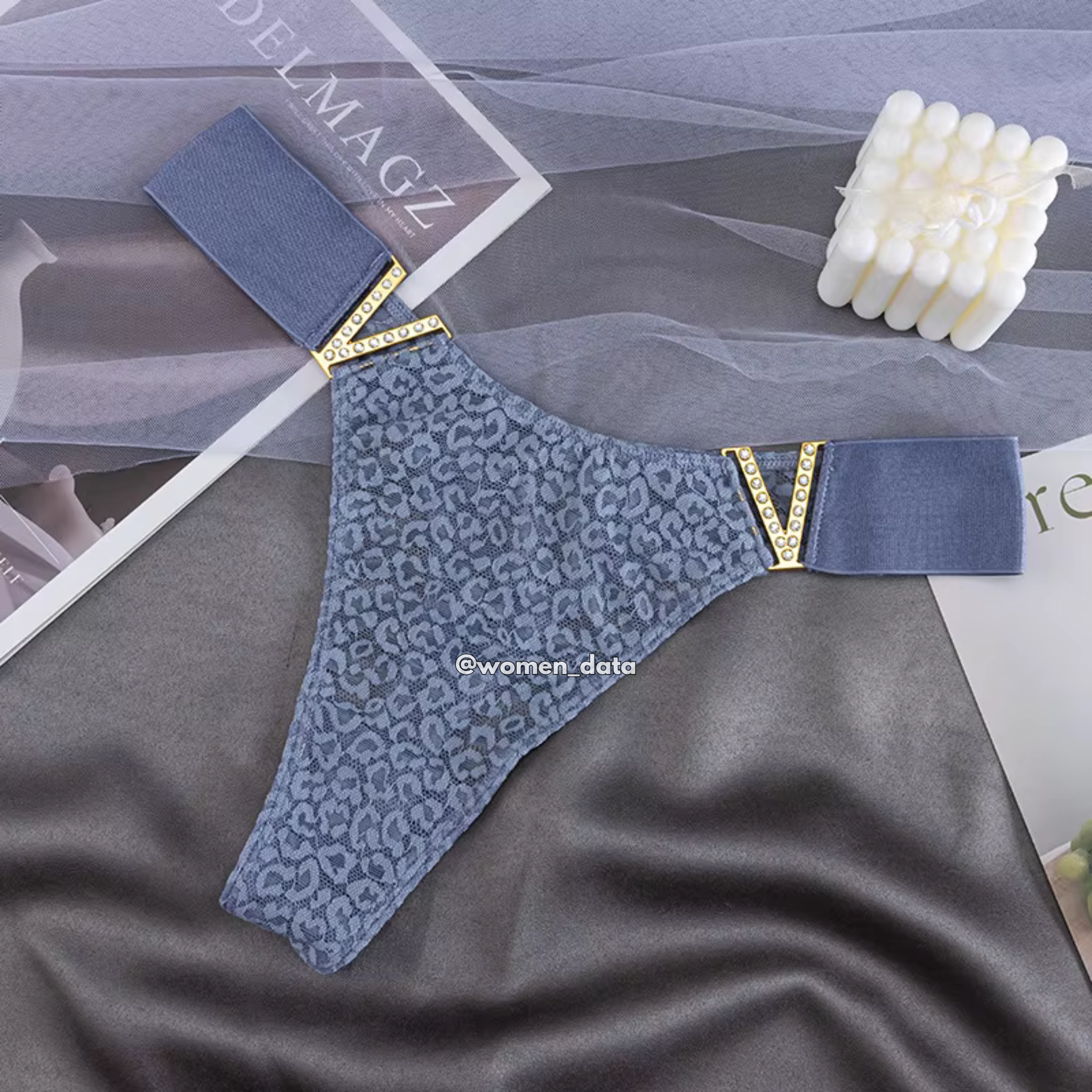V-Shape Lace Thong