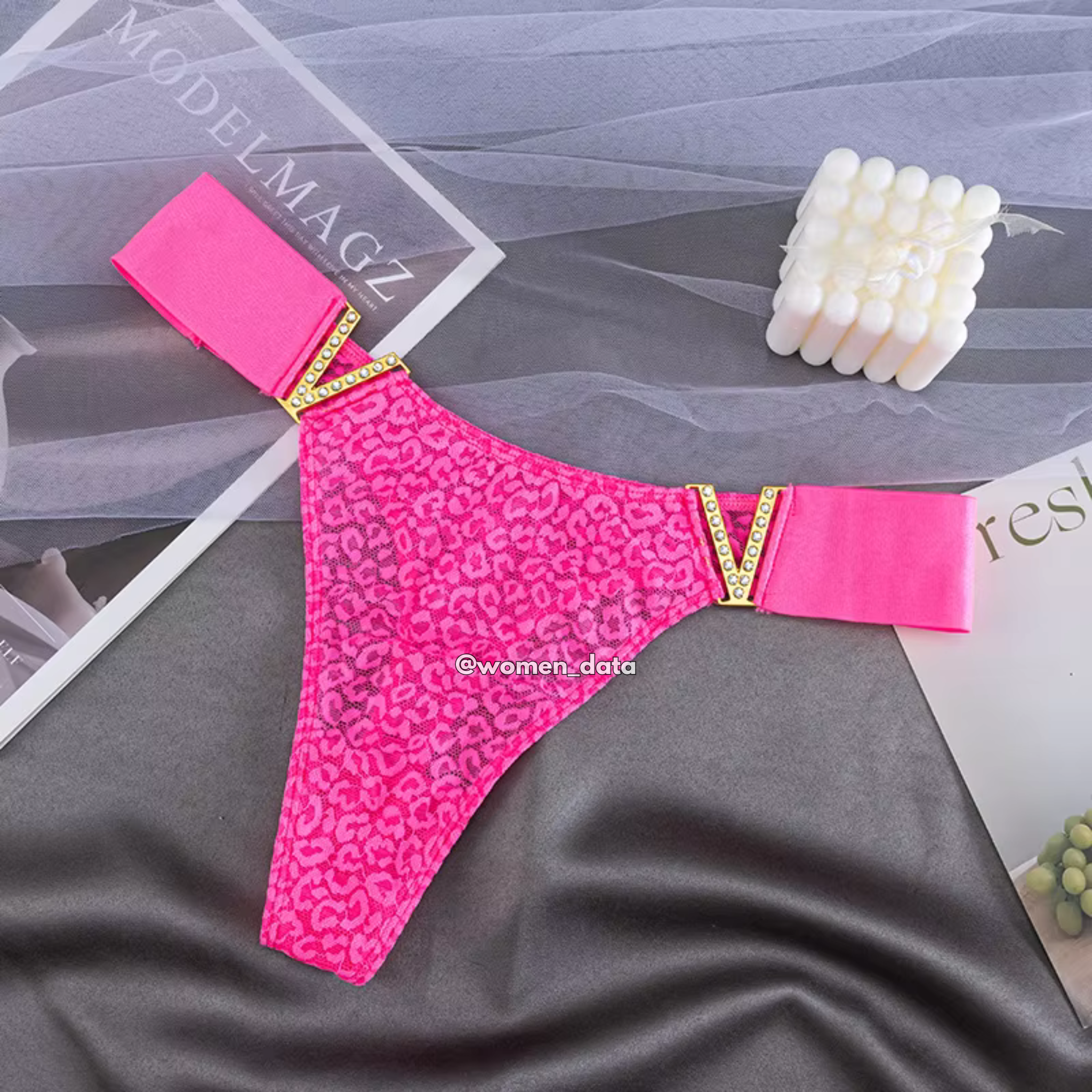V-Shape Lace Thong