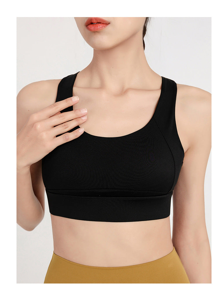 Black High Strength Sports Bra