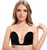 Deep U-Shaped Silicone Bra Backless