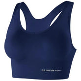 Sports Bra for Women Sexy Cross-Strap blue