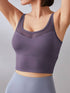 Purple Push-Up Sports Bra