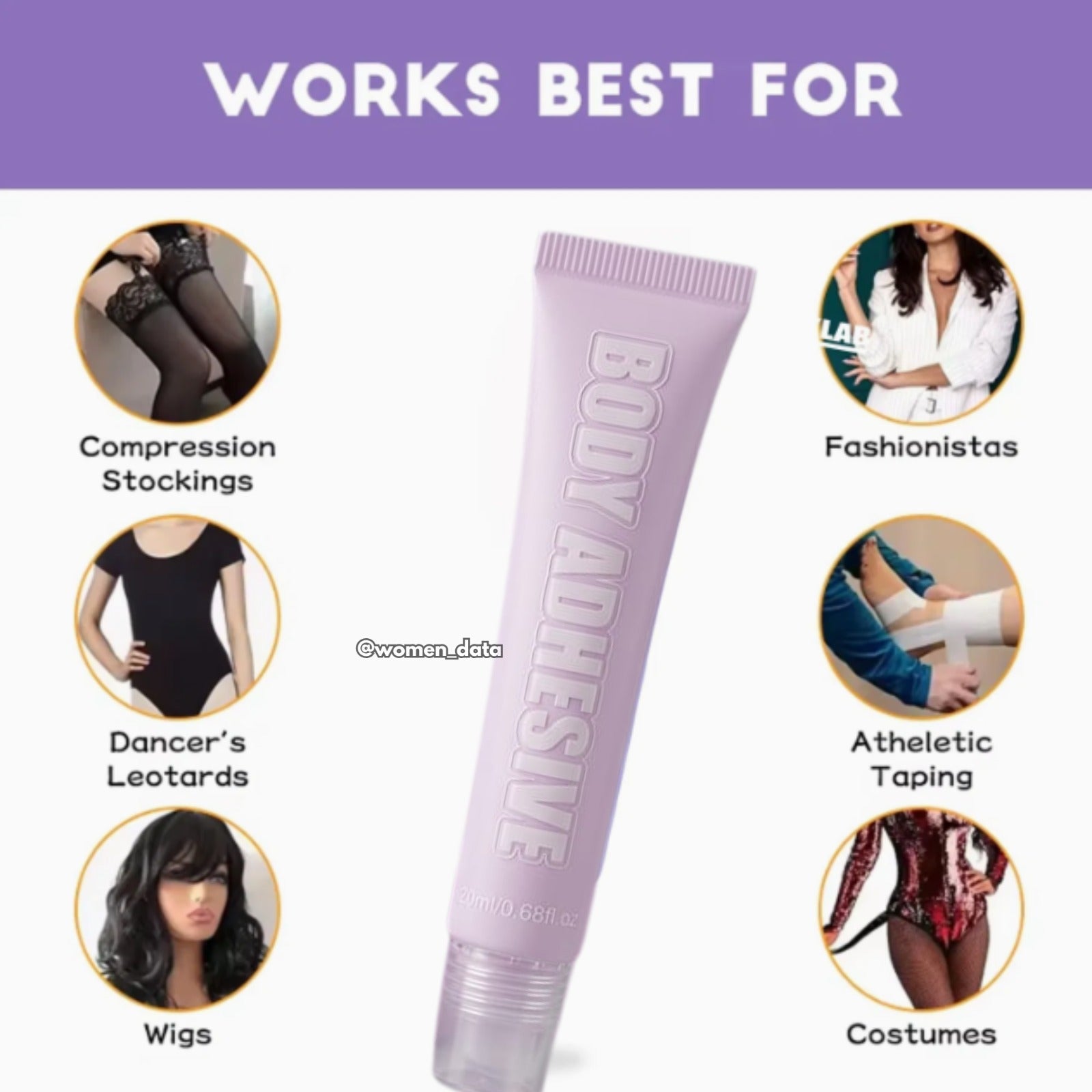Body Adhesive Invisible Bra Glue for Secure Hold | 20ml