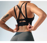 Black High Strength Sports Bra