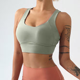 Green High Strength Sports Bra