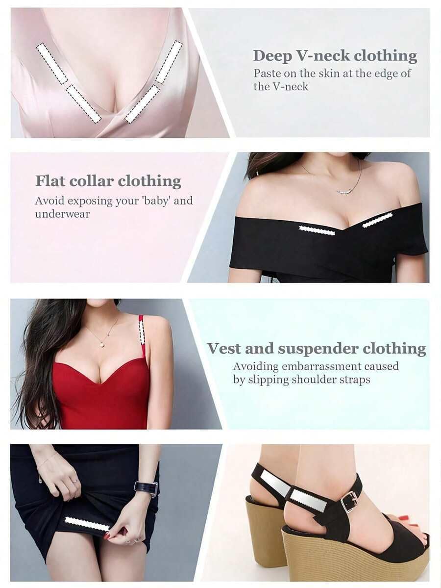 Fashion Tape for Women – 36 Pcs Double-Sided Body &amp; Clothing Tape