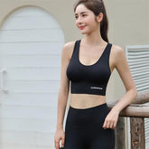 Sports Bra for Women Sexy Cross-Strap black