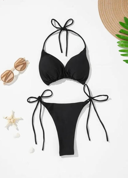 Black Bra Panty suitable for beach and Resort Wear