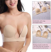 Deep U-Shaped Silicone Bra Backless