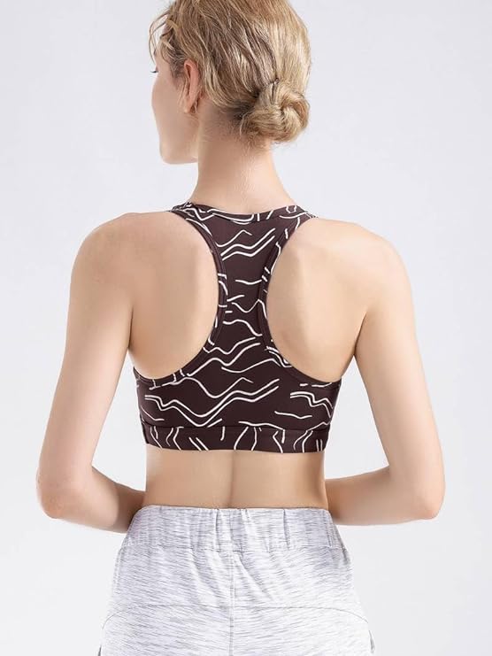 Brown Active wear-tank top