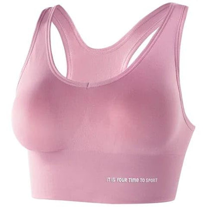 Sports Bra for Women Sexy Cross-Strap pink