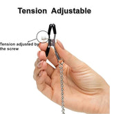 Adjustable Triple Chain Metal Nipple Clamps 