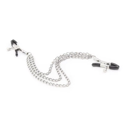Adjustable Triple Chain Metal Nipple Clamps 