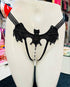 Bat Wing Embroidered Open Crotch Panty 