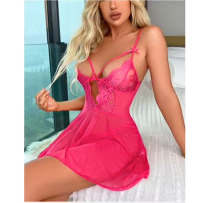 Lace Thin Sexy Lingerie High Quality Nightdress