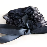 Black Lace Blindfold & Hand Tie Set  