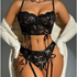 Black Lace Lingerie Set