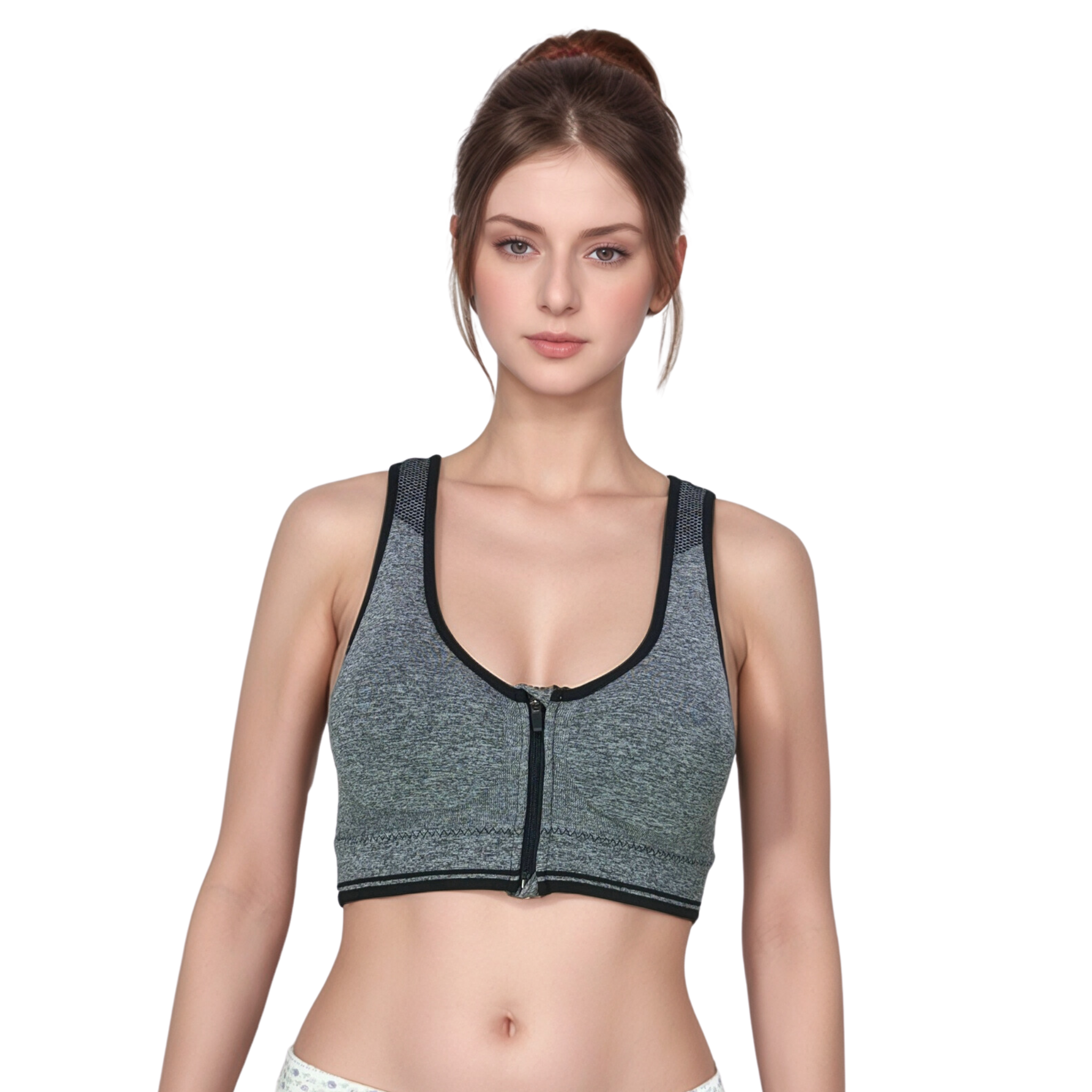 Cotton Lightly Padded Wire Free Sports Bra