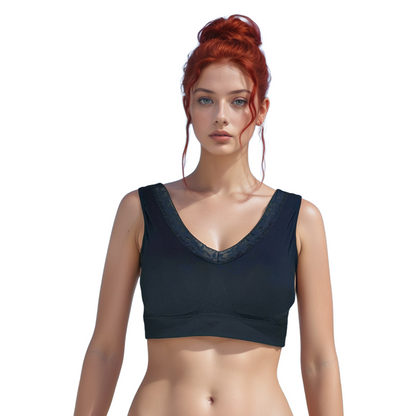 Women fashion V-Neck Lace Crop top | Women Data