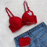 Cozy Textured Push-Up Bra & Panty Set 