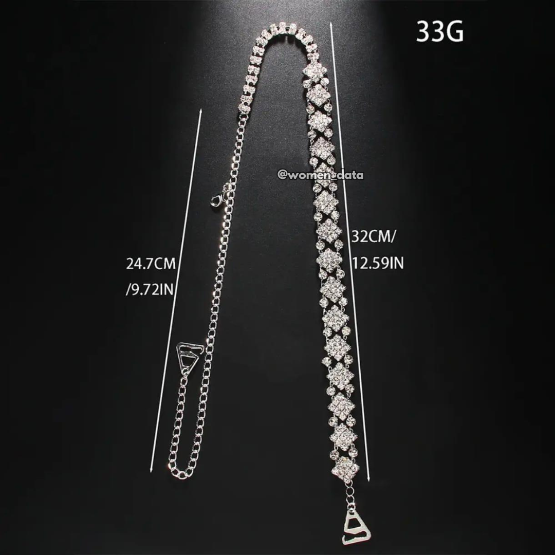 Luxury Crystal Bra Straps 