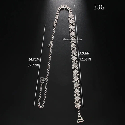 Luxury Crystal Bra Straps 