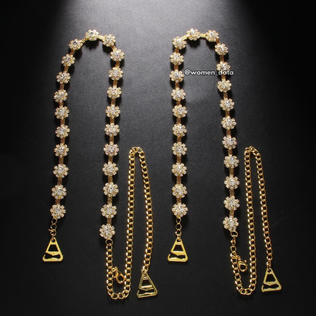 Flower Shape Look Bra Straps 