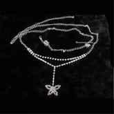 Butterfly Rhinestone Waist Chain 