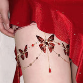 Butterfly Tassel Lace Leg Chain Jewelry 