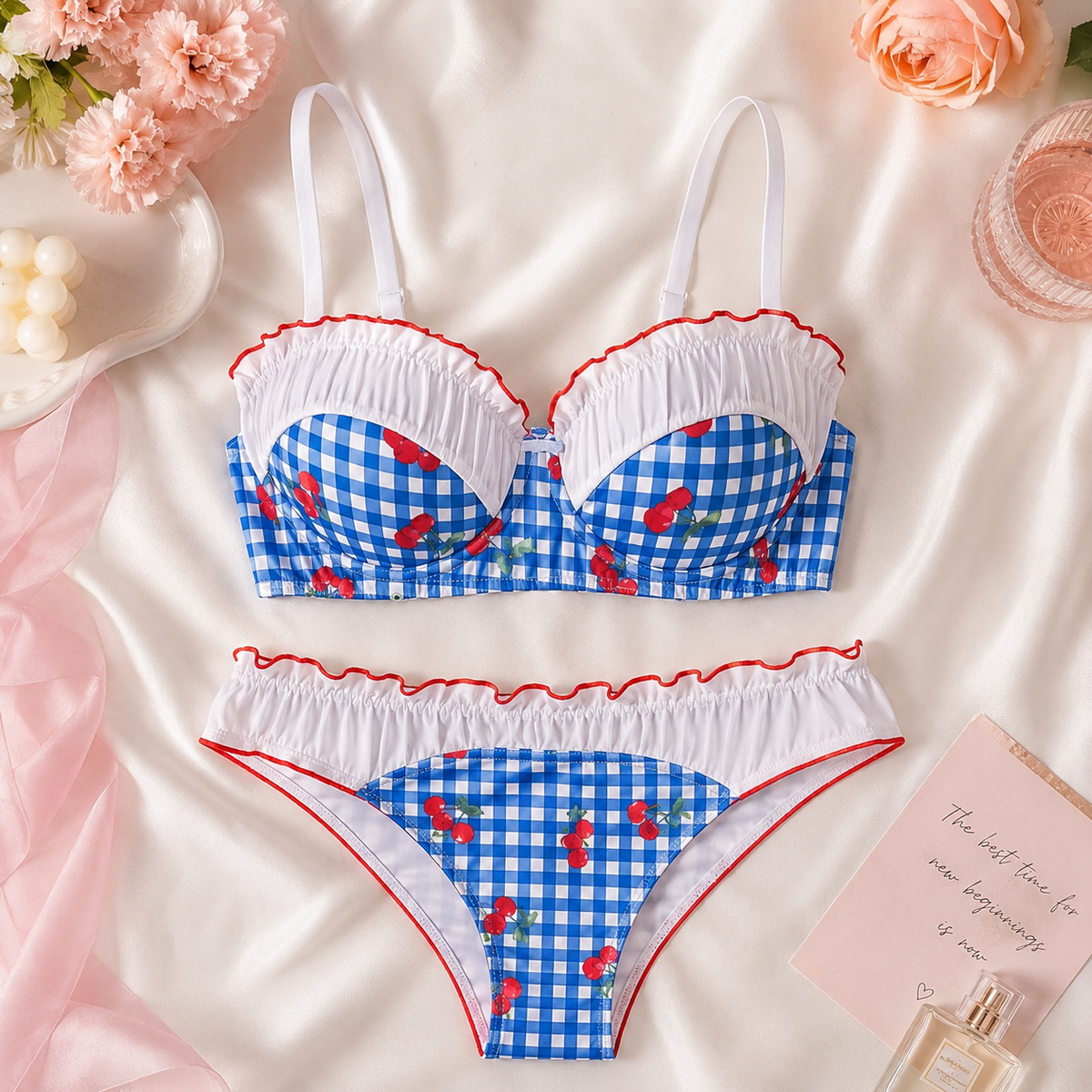 Cherry Charm Bra &amp; Panty Set