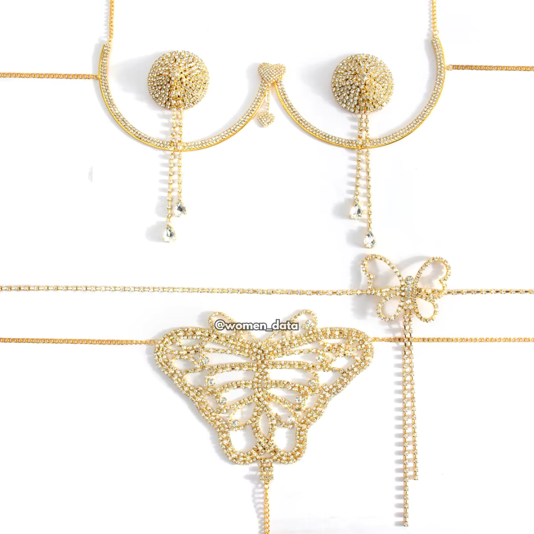 Crystal Bikini &amp; Diamond Bra 