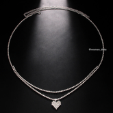 Crystal Heart Belly Chain 