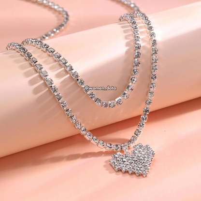 Crystal Heart Belly Chain 