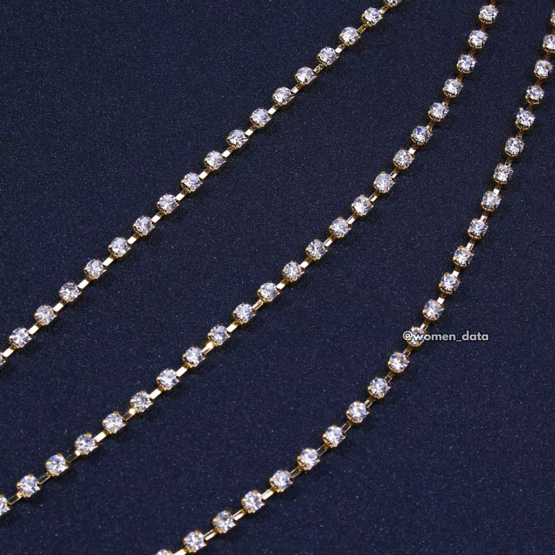 Multi-Layer Rhinestone Waist Chain  