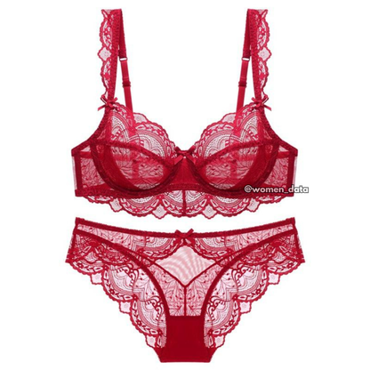 Designer Mesh Bra Panty Set 